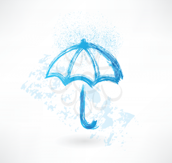 umbrella grunge icon