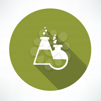 chemical flasks icon