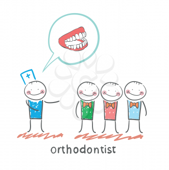 orthodontist says with patients about their teeth