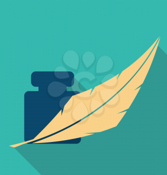 feather and ink icon