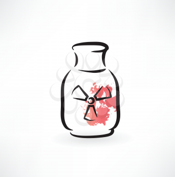 jar of radiation grunge icon