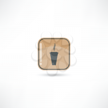 hot paper cup icon