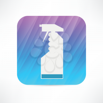 cleaning spray icon