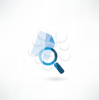 document with a magnifying glass icon