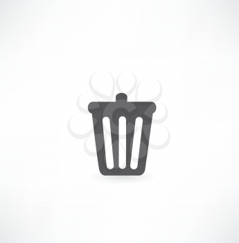 bin with documents icon