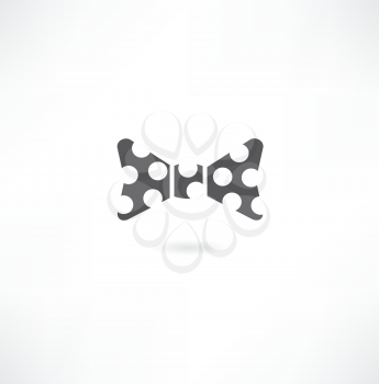 vector bow tie black symbols