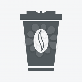 takeaway coffee paper cup with splash