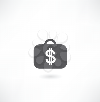 suitcase with dollar icon
