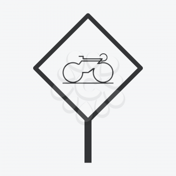 Bicycle lane sign