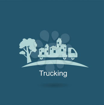 trucking houses icon