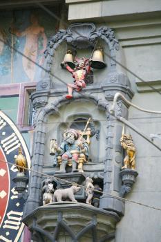 Gothic detail on the Munster of Bern cathedral, Switzerland 
