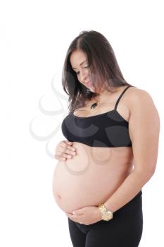 Young attractive pregnant woman 