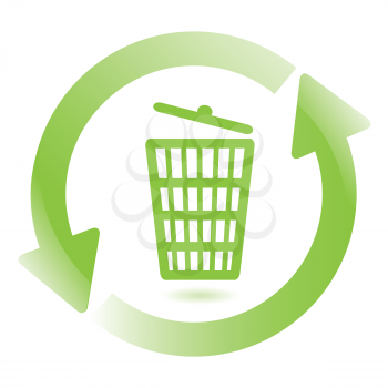 Royalty Free Clipart Image of a Recycling Concept