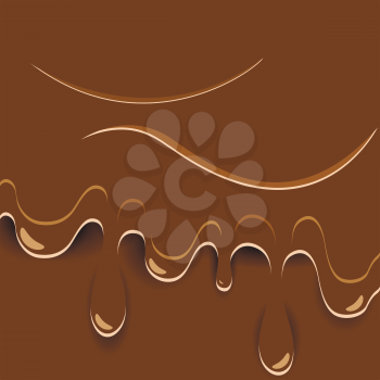 Royalty Free Clipart Image of a Chocolate Background