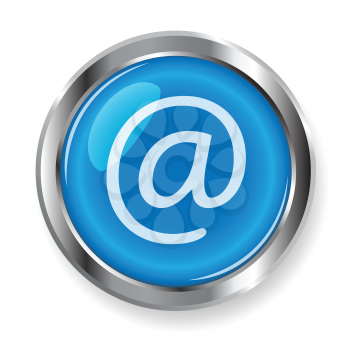 Royalty Free Clipart Image of an Email Button