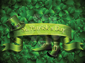 Royalty Free Clipart Image of a St.Patrick's Day Background