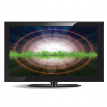Royalty Free Clipart Image of a Televison