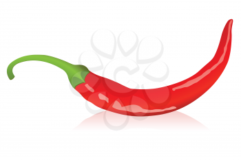 Royalty Free Clipart Image of a Chili Pepper