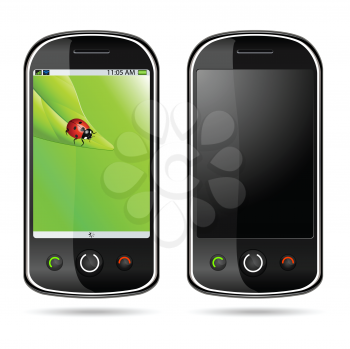 Royalty Free Clipart Image of a Mobile Phone