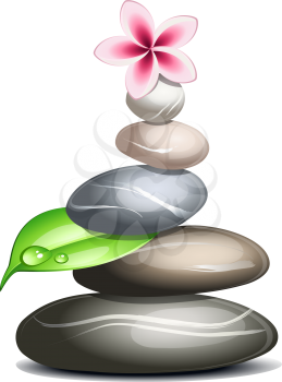 Royalty Free Clipart Image of Pebbles in a Pile