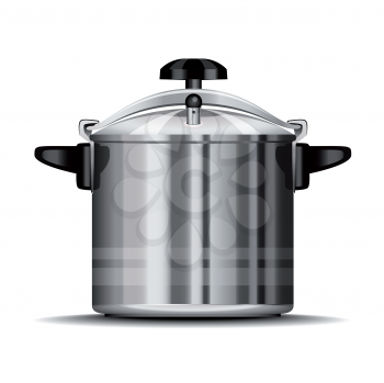 Royalty Free Clipart Image of a Pressure Cooker
