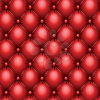 Royalty Free Clipart Image of a Red Upholstery Background