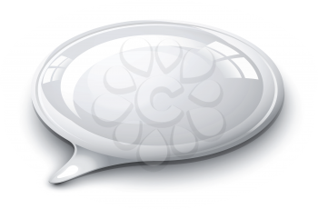 Royalty Free Clipart Image of a Speech Bubble
