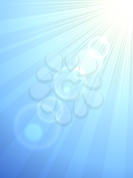 Royalty Free Clipart Image of a Sun Flare Background