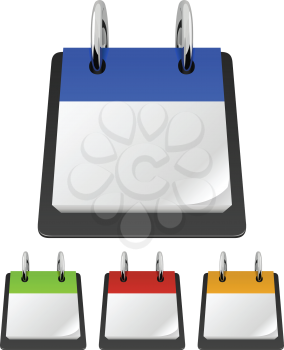Royalty Free Clipart Image of Blank Calendars