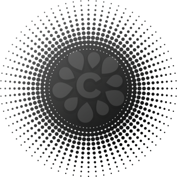 Royalty Free Clipart Image of a Radial Design