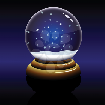Royalty Free Clipart Image of a Snowglobe