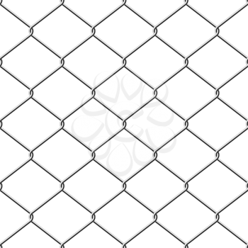 Royalty Free Clipart Image of a Chain Link Fence