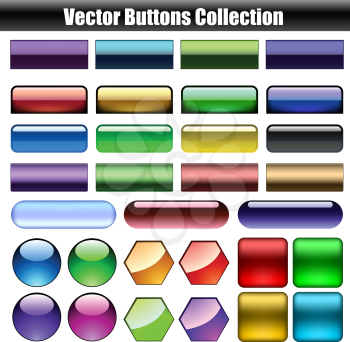 Royalty Free Clipart Image of Web Buttons
