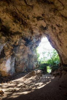 Cova des Coloms – the biggest natural cave at Barranc de Binigaus, Menorca, Spain. It’s 24 meters in height.