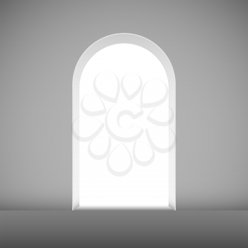 Abstract archway to the light vector template.