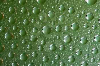 Royalty Free Photo of a Closeup of a Dewy Glass Surface