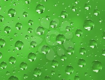 Royalty Free Photo of a Closeup of Water Drops