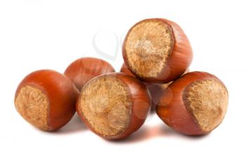 Royalty Free Photo of a Collection of Hazelnuts