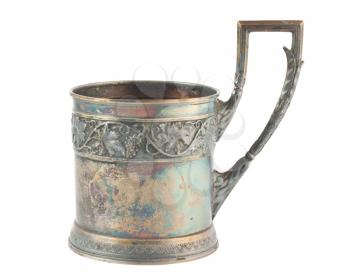 Royalty Free Photo of an Ancient Mug with a Decorative Pattern