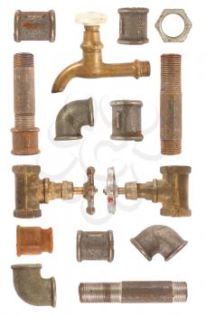 Royalty Free Photo of a Variety of Valves and Pipes