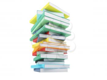 Royalty Free Clipart Image of a Stack of Books