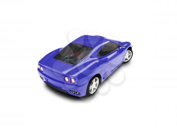 Royalty Free Clipart Image of a  Ferrari
