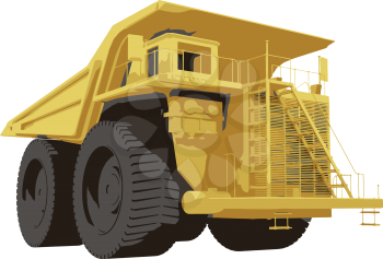 Royalty Free Clipart Image of a Construction Truck