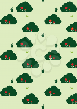 Royalty Free Clipart Image of a Nature Pattern