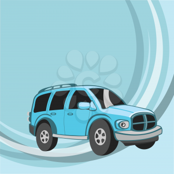 Royalty Free Clipart Image of a Vehicle