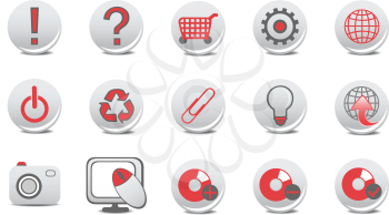 Royalty Free Clipart Image of Business Icons