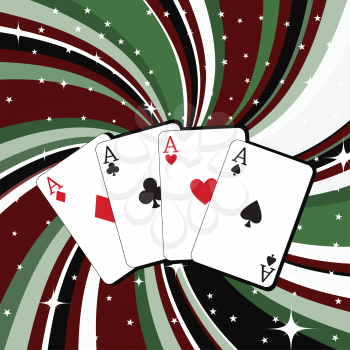 Royalty Free Clipart Image of a Playing Cards Background