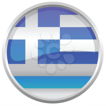 Royalty Free Clipart Image of a Hellenic Republic Flag