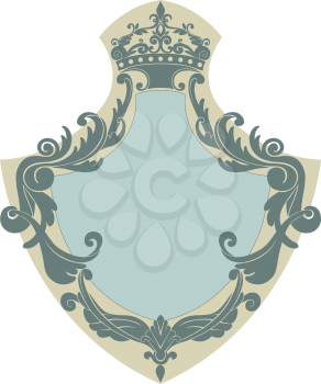Royalty Free Clipart Image of a Heraldic Shield
