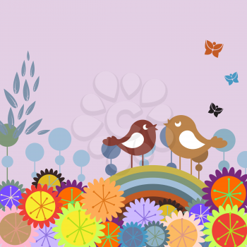 Royalty Free Clipart Image of an Abstract Nature Background